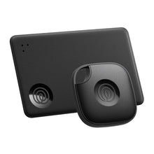 Black Tile Bluetooth tracker set with round and slim devices shown together