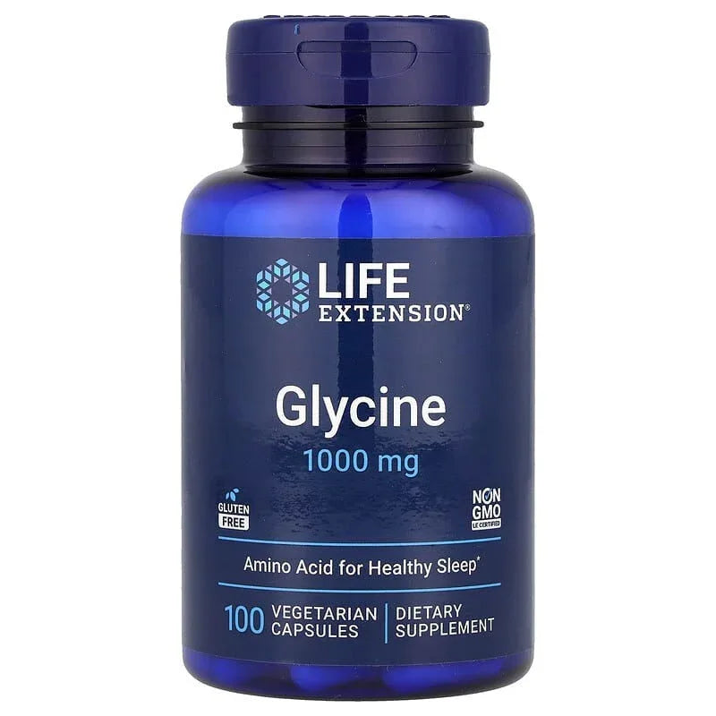 Life Extension, Glycine, 1,000 mg, 100 Vegetarian Capsules - USA MEGA SHOP