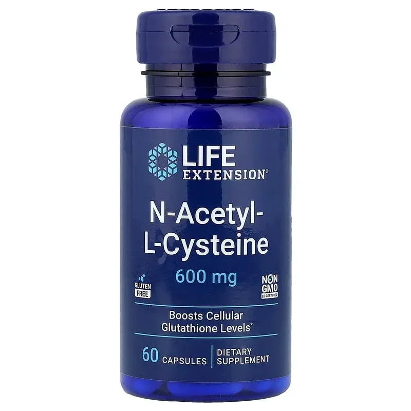 Life Extension, N-Acetyl-L-Cysteine, 600 mg, 60 Capsules