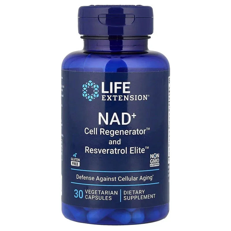 Life Extension, NAD+ Cell Regeneratorâ„¢ and Resveratrol Eliteâ„¢, 30 Vegetarian Capsules - USA MEGA SHOP