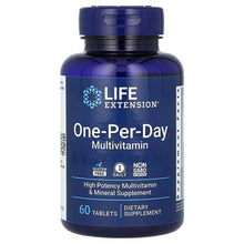 Life Extension One-Per-Day multivitamin bottle, blue label, 60 tablets