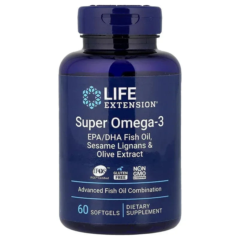 Life Extension, Super Omega-3, EPA/DHA Fish Oil, Sesame Lignans & Olive Extract
