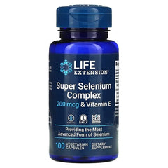 Life Extension, Super Selenium Complex & Vitamin E, 200 mcg, 100 Vegetarian Capsules - USA MEGA SHOP