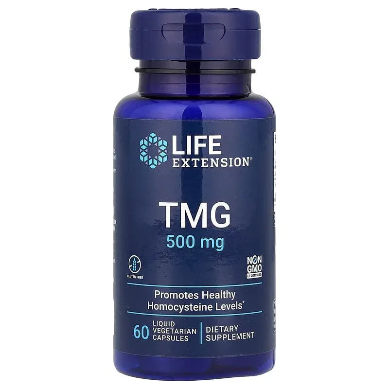 Life Extension, TMG, 500 mg, 60 Liquid Vegetarian Capsules