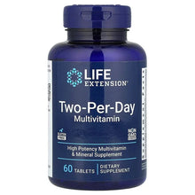 Blue multivitamin bottle, Two-Per-Day, 60 tablets