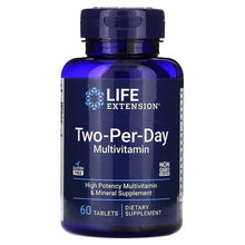 Two-Per-Day multivitamin bottle, 60 tablets, dietary supplement