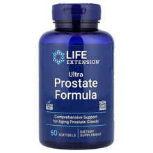 Life Extension Ultra Prostate Formula bottle, 60 softgels, blue label