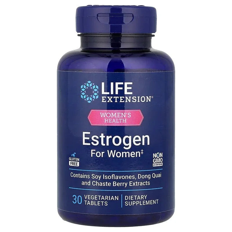 Life Extension, Women's Health, Estrogen for Women, 30 Vegetarian Tablets - USA MEGA SHOP