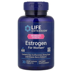 Life Extension, Women's Health, Estrogen for Women, 30 Vegetarian Tablets - USA MEGA SHOP