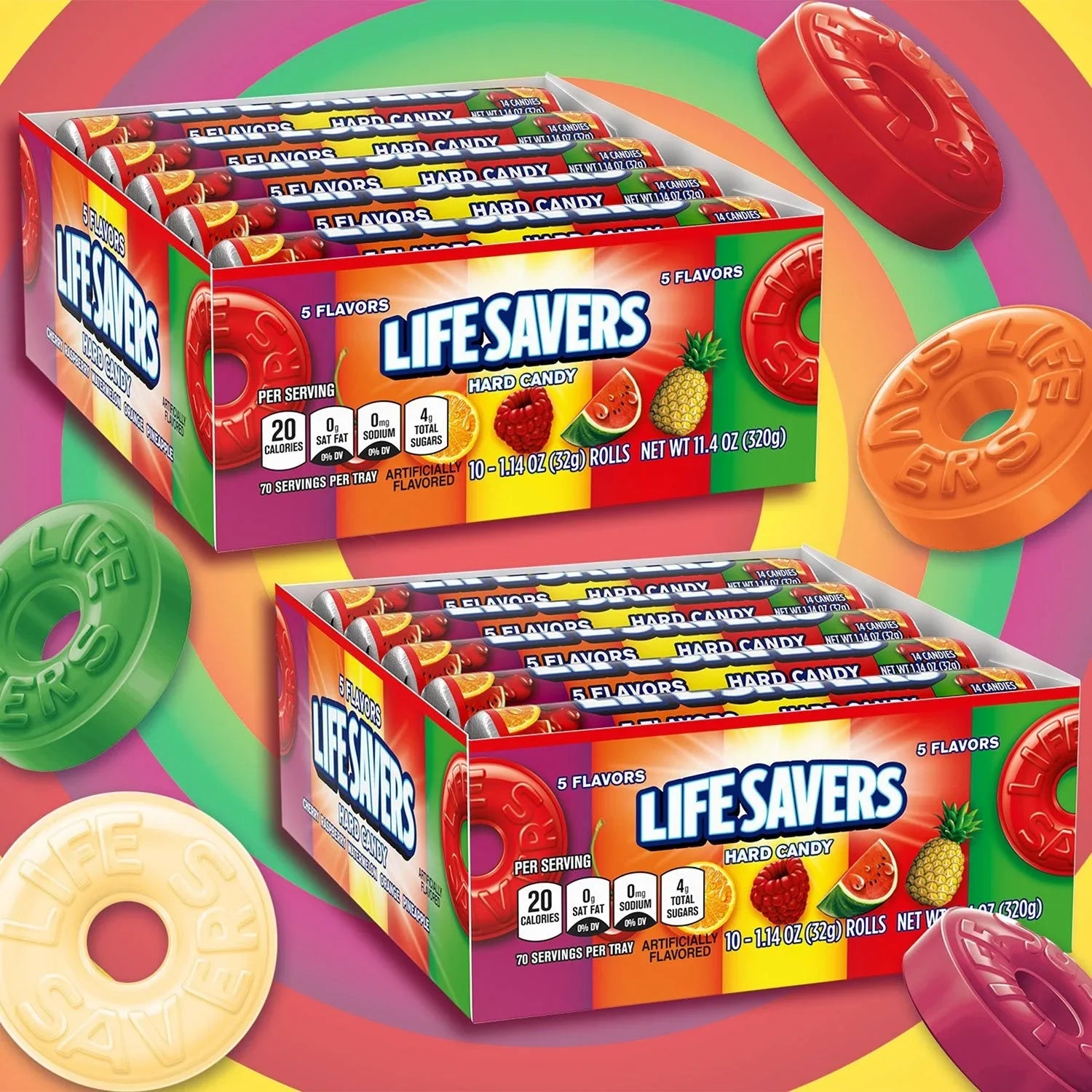 Life Savers 5 Flavors Hard Candy, 1.14 oz., 20 pk. - USA MEGA SHOP
