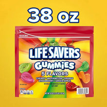 Resealable gummy candy bag, 38 oz, LifeSavers Gummies 5 flavors assorted gummies