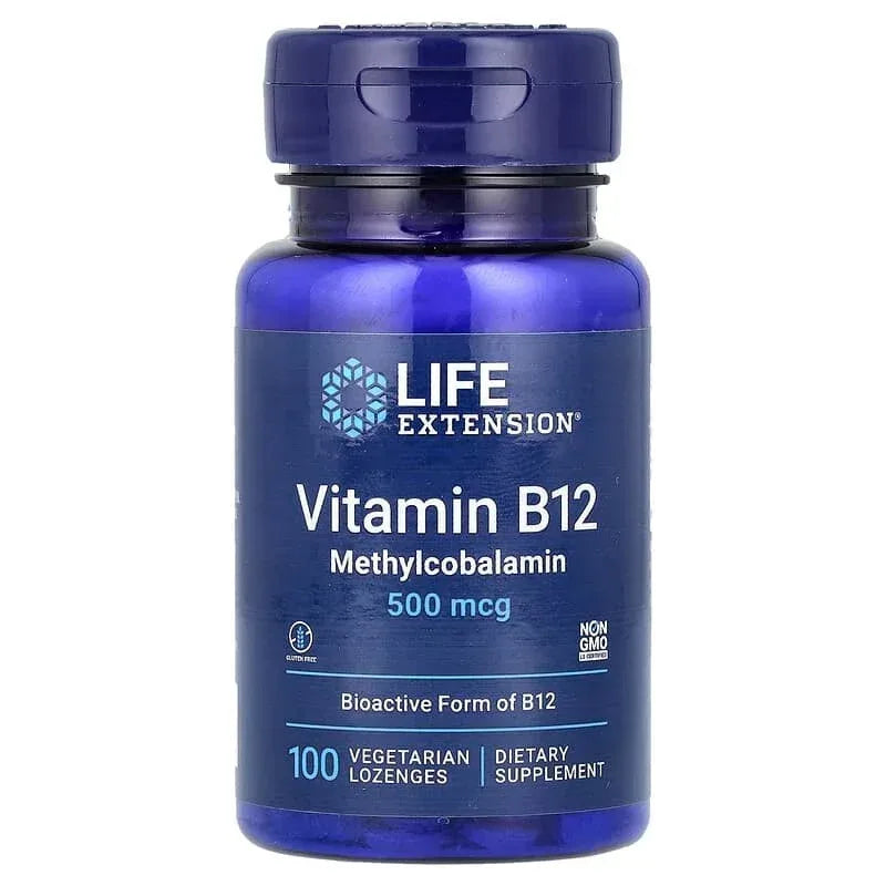 Life Extension, Vitamin B12 Methylcobalamin, Vegetarian Lozenges