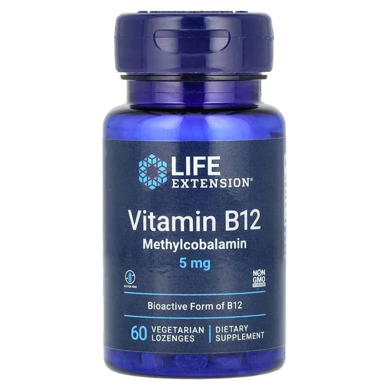 Life Extension, Vitamin B12 Methylcobalamin, Vegetarian Lozenges - USA MEGA SHOP