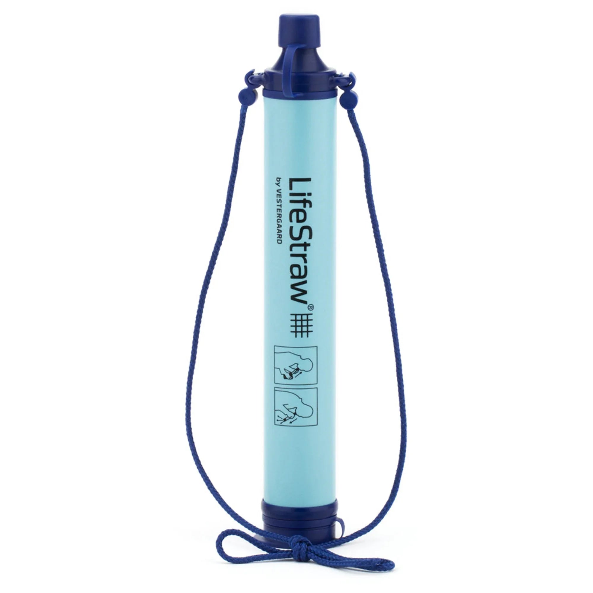 Lifestraw Personal Water Filter for Travel, Hiking, Camping and Survival - Blue - USA MEGA SHOP