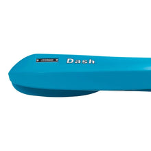 Youth sit-on-top kayak, blue hull with Dash side lettering