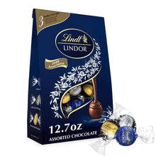 Dark chocolate truffle assortment bag with Lindor logo, 12.7 oz net weight