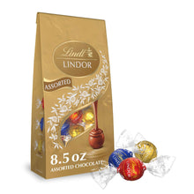 Lindt Lindor assorted chocolate truffles bag, 8.5 oz, with wrapped truffles
