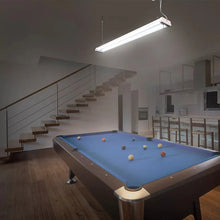 Hanging linkable LED shop light bar with frosted diffuser