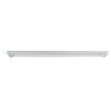 Linkable LED shop light bar with frosted lens and white end caps