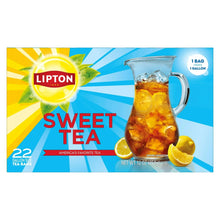 Lipton Sweet Tea iced tea bag box with pitcher graphic, 22 tea bags