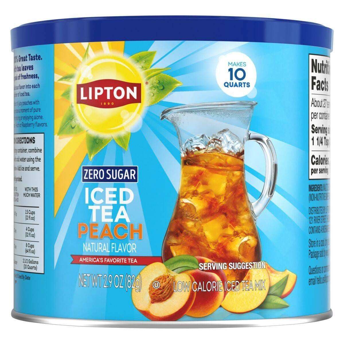 Lipton Zero Sugar Lemon Iced Tea Mix - 2.9oz