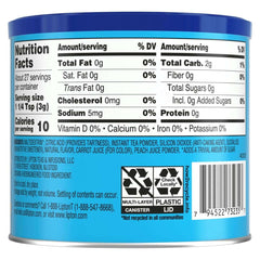 Lipton Zero Sugar Iced Tea Mix, Peach Flavor Black Iced Tea, Makes 10 Quarts