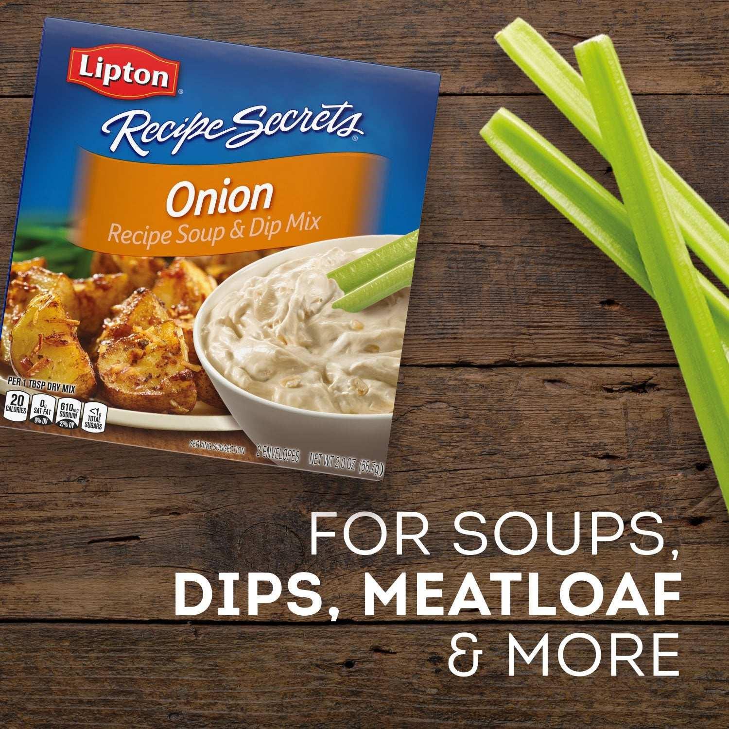 Lipton Onion Recipe Soup and Dip Mix 2 oz., 6 pk. - USA MEGA SHOP