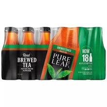Tea bottle multipack with Pure Leaf unsweetened black tea bottles, 18-count