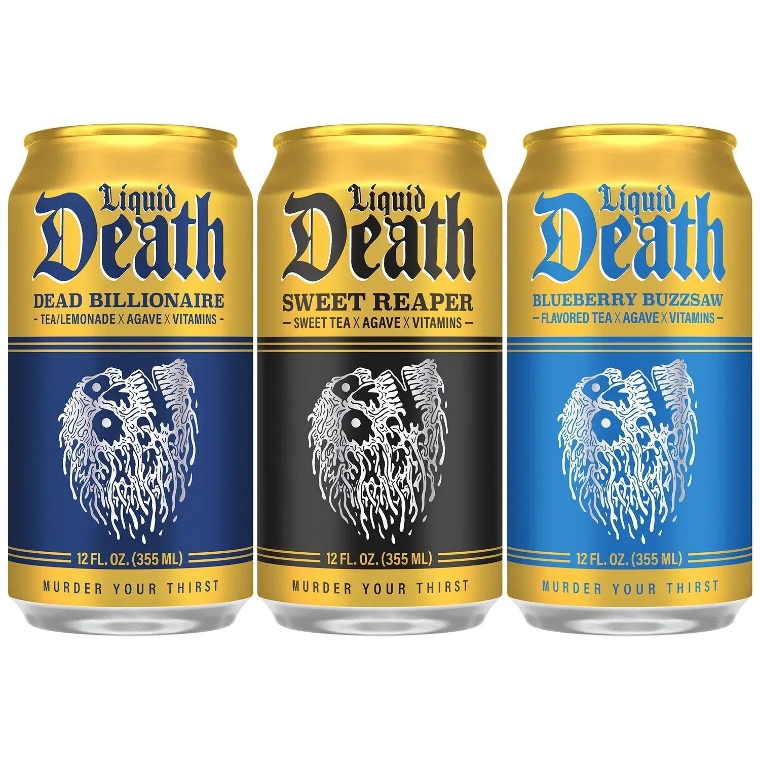 Liquid Death Flavored Iced Tea Variety Pack, 12 fl. oz., 15 pk.