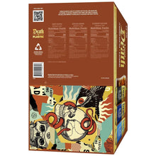 Liquid Death iced tea variety pack carton back with nutrition panel and icons