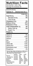 Nutrition facts panel for Liquid I.V. lemon-lime hydration stick, serving size 1 stick