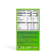 Sugar-free energy drink mix box back with Nutrition Facts panel
