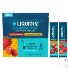 Hydration multiplier electrolyte drink mix pouch with two stick packs, 30 on-the-go sticks