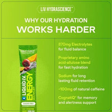 Liquid I.V. Sugar-Free Energy Multiplier Vegan Powder Electrolyte Supplements - Strawberry Kiwi - 4.9oz/10ct