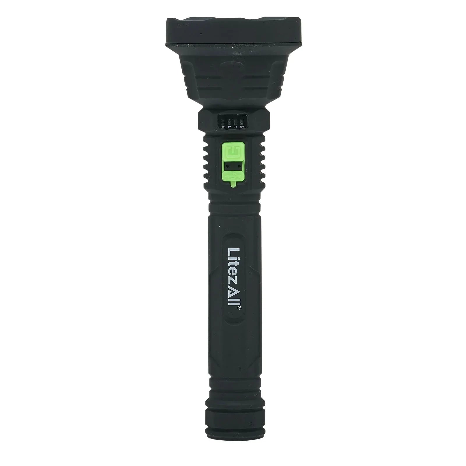 LitezAll Rechargeable ULTAC2 1000 Lumen LED Flashlight – Ultra-Bright, Lightweight & Durable with Battery Meter