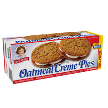 Little Debbie Oatmeal Creme Pies Big Pack box, 12 individually wrapped sandwich cookies