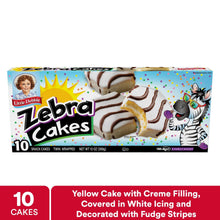 Little Debbie ZEBRA® cakes snack cake family pack box with zebra-themed graphics