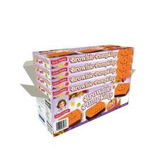 Brownie Pumpkins snack box pack, side view with orange pumpkin brownies