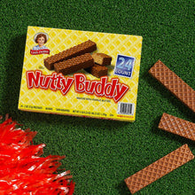 Nutty Buddy 24-count box with several loose wafer bars