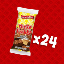 Nutty Buddy wafer pouch with 24-count marking, peanut butter filling