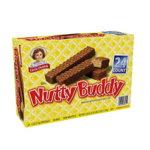 Nutty Buddy wafer bars 24-count box with peanut butter filling