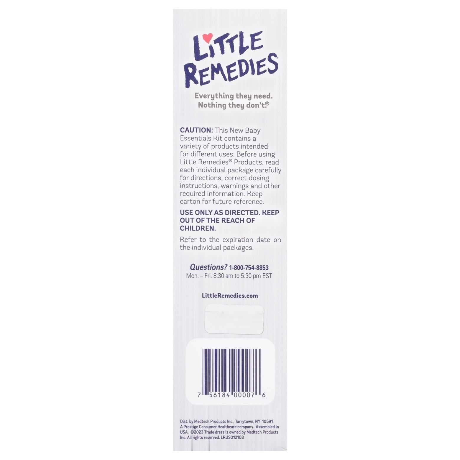 Little Remedies New Baby Essentials Kit, 6 Piece Kit for Baby's Nose and Tummy, Infant Relief