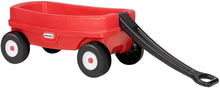 Little Tikes Lil' Wagon red plastic wagon with black handle and large tread wheels