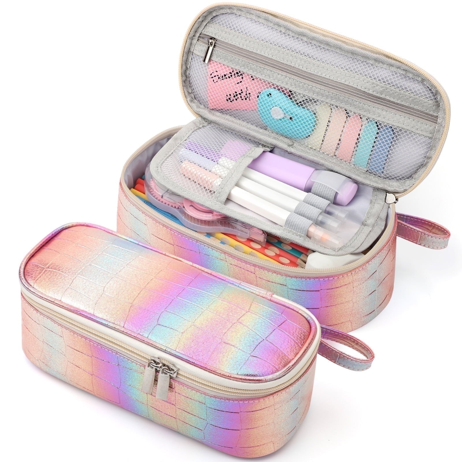 Livhil Large Pencil Pouch, Pencil Case for Girls Boys, Pencil Bag Pencil Boxes for Kids Elementary School Supplies