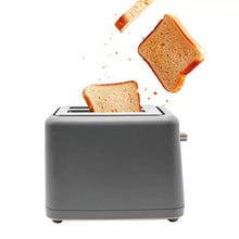 Livwell 2-slice smart toaster with open slots, toast pieces dropping in front
