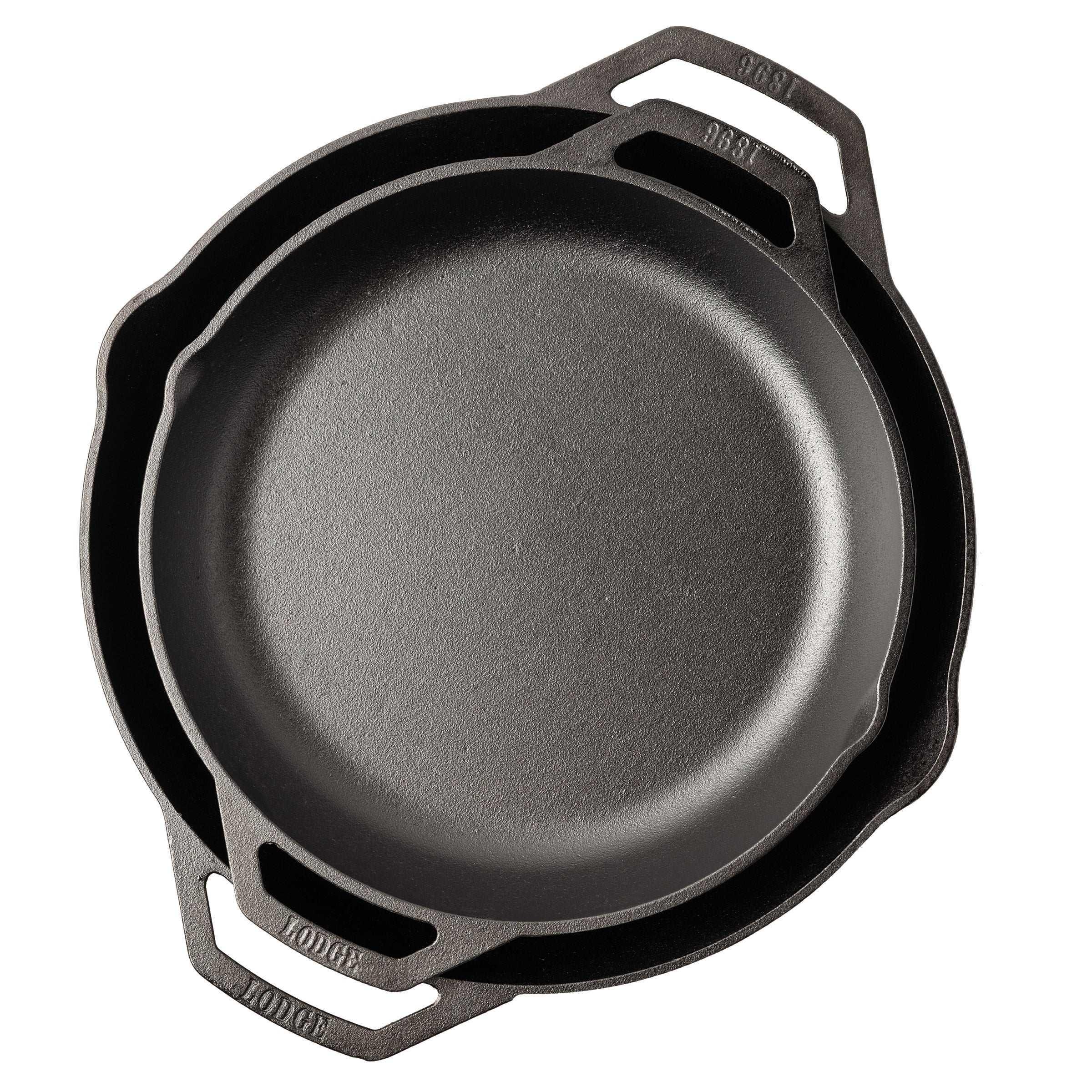 Lodge Chef Collection 2-piece Cast Iron Skillet Set - USA MEGA SHOP