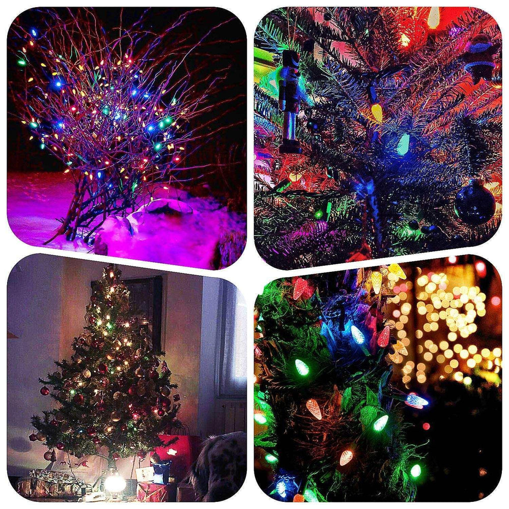 Loende Christmas Lights, 18FT 50 LED C3 Battery Operated String Lights for Indoor Outdoor Multicolor - USA MEGA SHOP