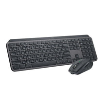 Logitech MX wireless keyboard and mouse combo with dark gray keys and mouse