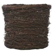Dark brown woven bird's nest basket for an amaryllis bulb