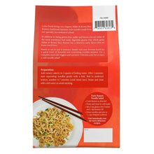 Lotus Foods organic millet and brown rice ramen noodles package back with instructions